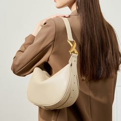 Women Fashion Minimalist Pure Leather Shoulder Bag Newgew Shoes