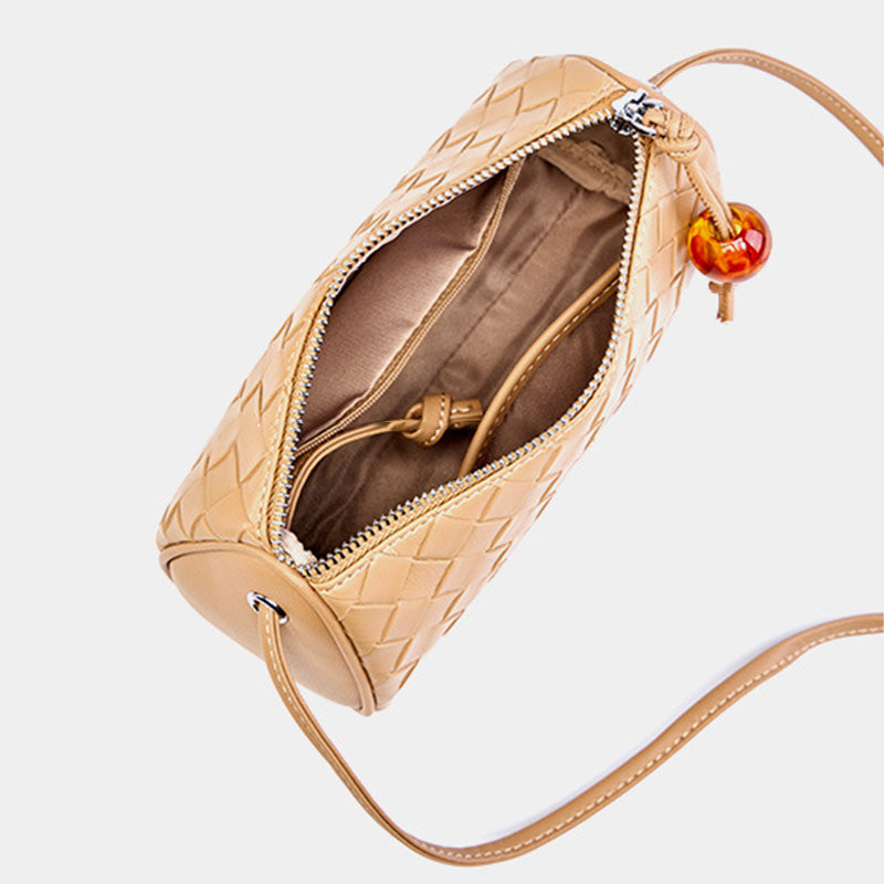 Women Fashion Soft Plaited Leather Cross Body Bag Newgew Shoes