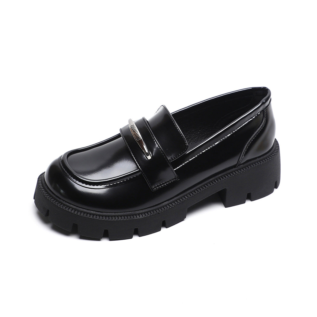 Women Minimalist Casual Glossy Leather Loafers Newgew Shoes