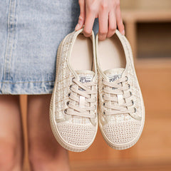 Women Fashion Minimalist Canvas Soft Flat Casual Shoes Newgew Shoes