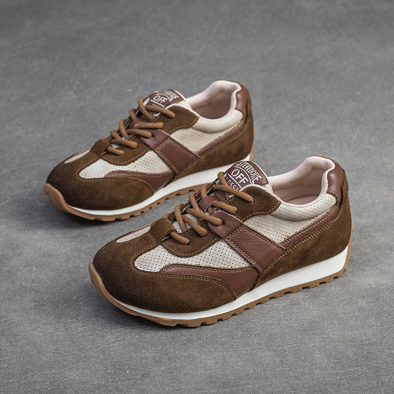 Women Fashion Breathable Leather Casual Shoes Newgew Shoes