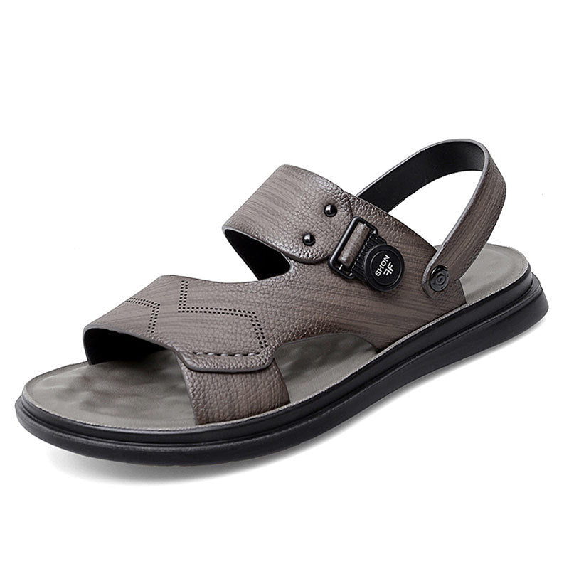 Men Fashion Casual Leather Beach Sandals Newgew Shoes