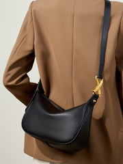 Women Fashion Minimalist Pure Leather Shoulder Bag Newgew Shoes