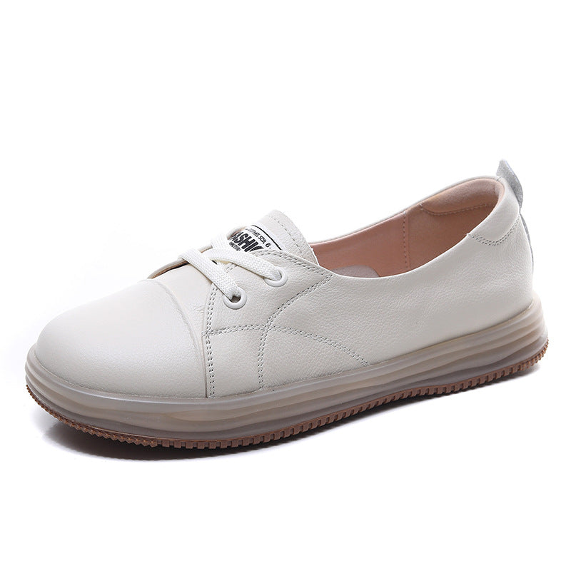 Women Minimalism Leather Soft Flats Shoes Newgew Shoes