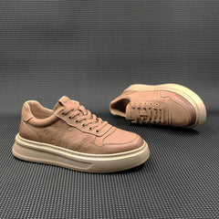 Men Minimalist Fashion Leather Flat Casual Shoes Newgew Shoes