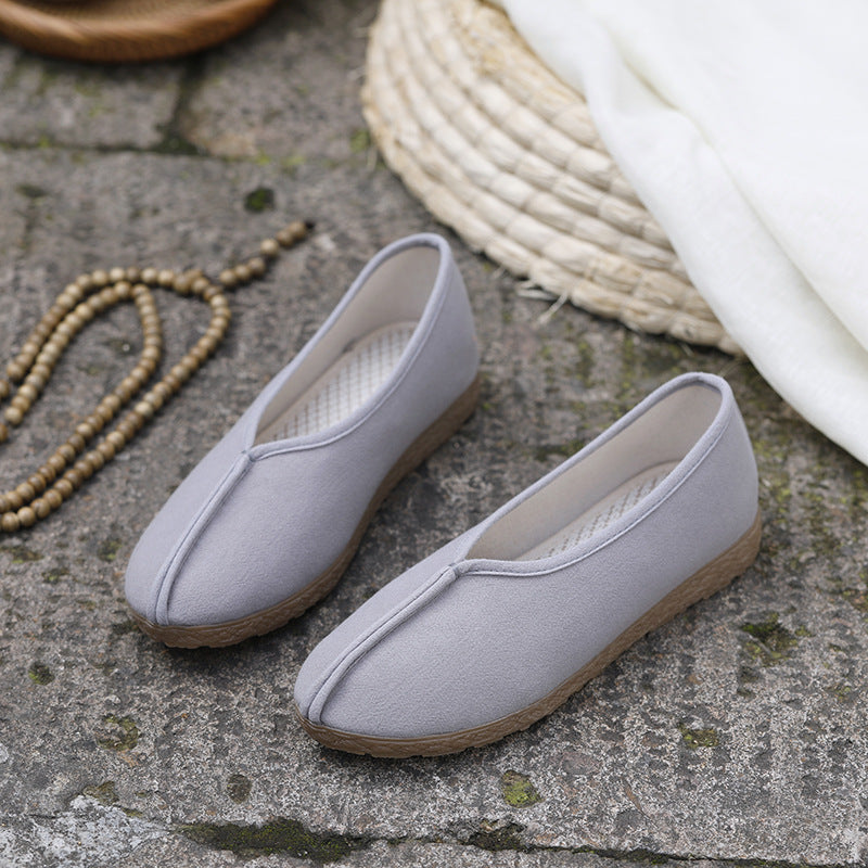 Cool Beijing Cloth Pumps Cotton Round Canvas Shoes Newgew