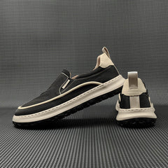 Men Minimalist Breathable Canvas Flat Casual Loafers Newgew Shoes