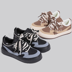 Meteor Bread Skateboard Female Retro Sports Canvas Shoes Newgew