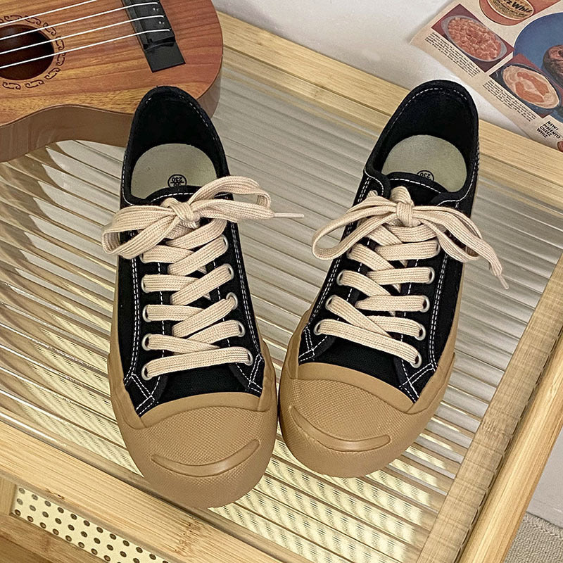 Durable Cool Women's Trendy Breathable White Canvas Shoes Newgew