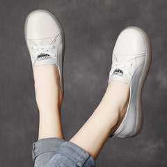 Women Minimalism Leather Soft Flats Shoes Newgew Shoes