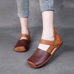 Women Retro Soft Leather Summer Casual Sandals Newgew Shoes