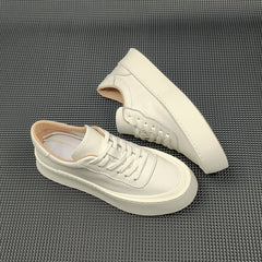 Men Minimalist Leather Casual Skate Sneakers Newgew Shoes