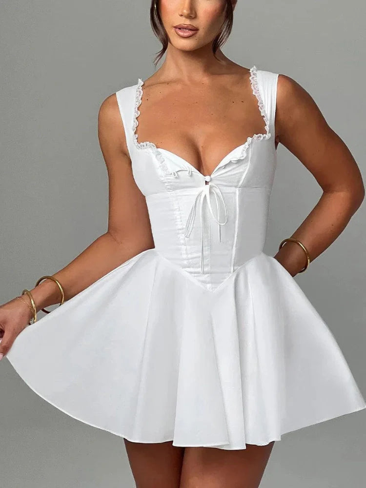 Lace Backless Midi Dress Newgew Dresses