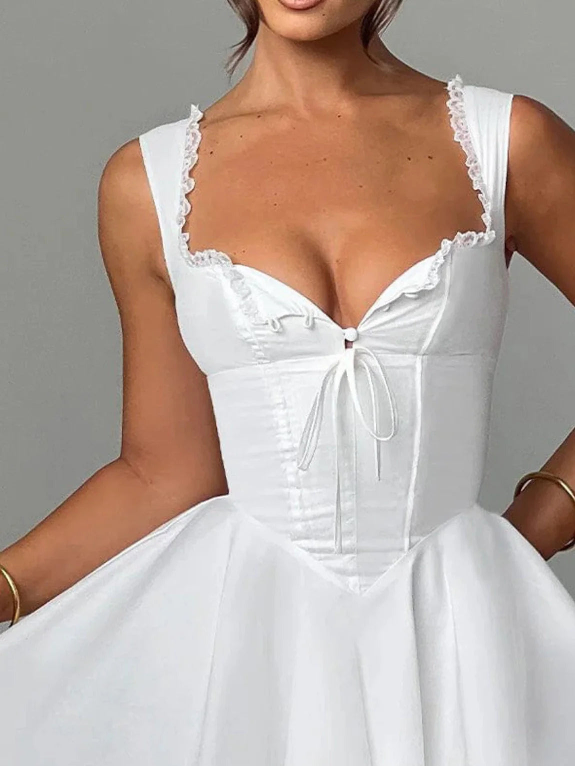 Lace Backless Midi Dress Newgew Dresses