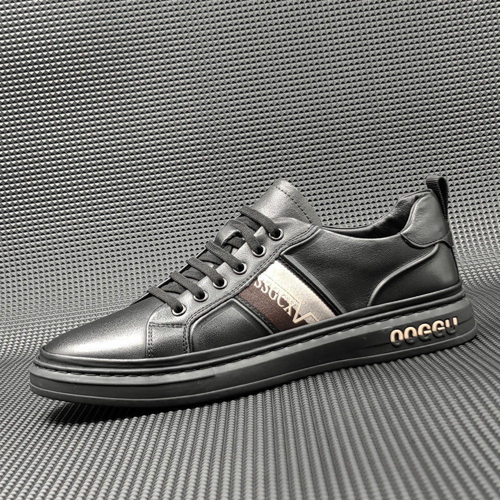 Men Fashion Leather Flat Slip-on Casual Shoes Newgew Shoes