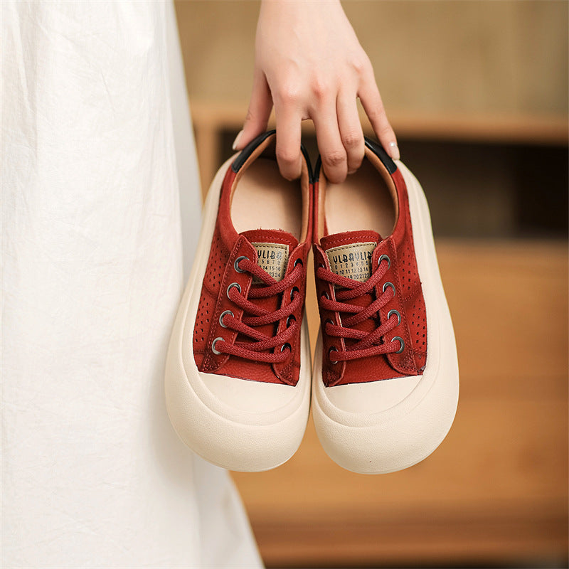 Women Fashion Casual Leather Breathable Shoes Newgew Shoes