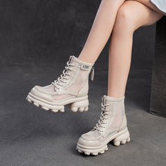 Women Casual Mesh Platform Summer Boots Newgew Shoes