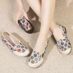 Women's Slip-on Flat Mom Linen Leisure Old Canvas Shoes Newgew