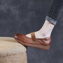 Women Retro Soft Leather Minimalist Causal Shoes Newgew Shoes