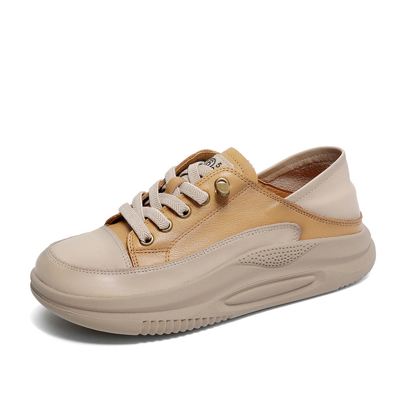 Women Fashion Leather Minimalist Flat Casual Shoes Newgew Shoes