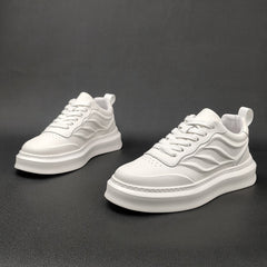 Men Stylish Minimalist Breathable Leather Casual Sneakers Newgew Shoes