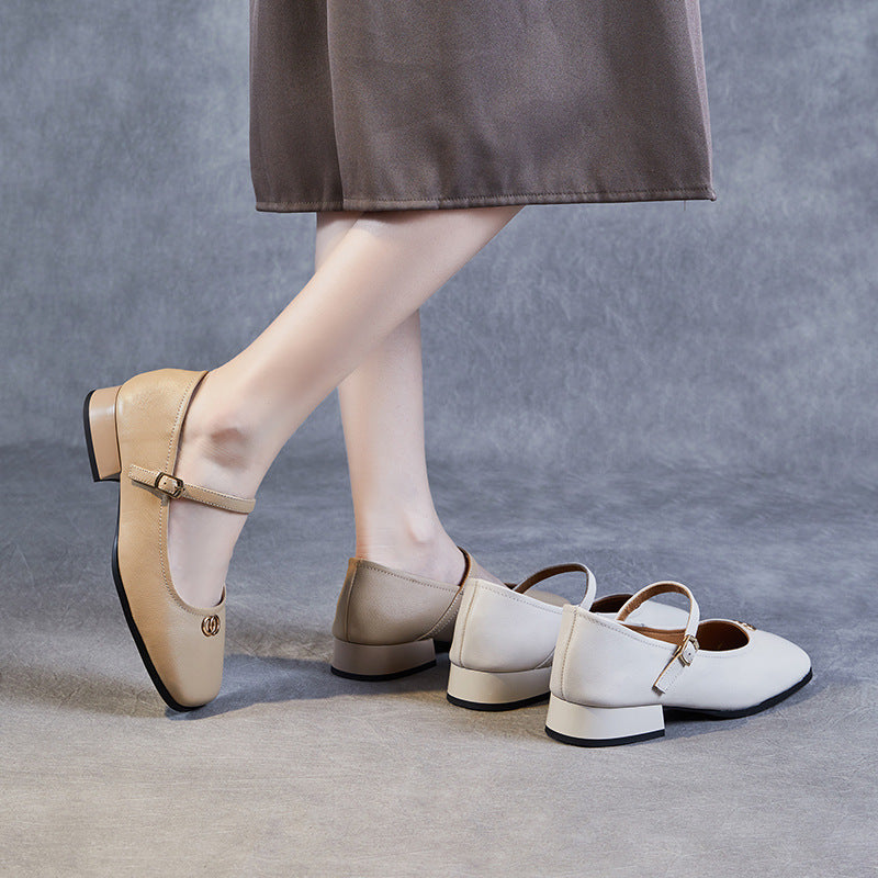 Women Handmade Leather Minimalist Casual Shoes Newgew Shoes