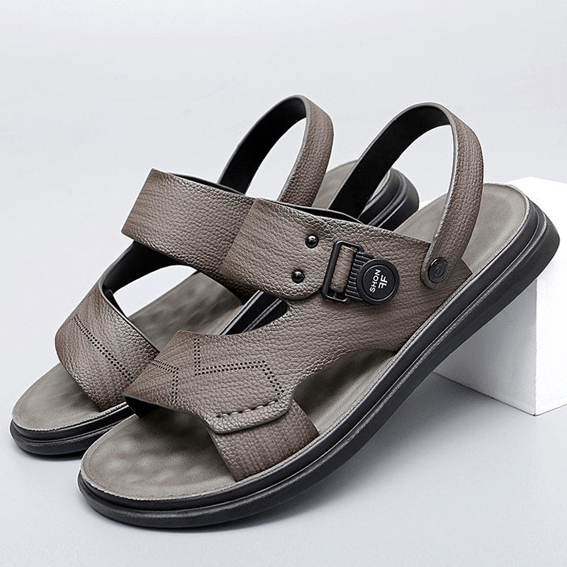 Men Fashion Casual Leather Beach Sandals Newgew Shoes