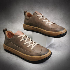 Men Casual Frosted Leather Sneaker Shoes Newgew Shoes