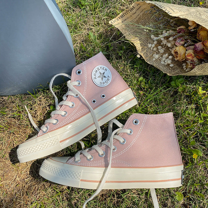 Stylish Women's Female Korean Style Versatile Canvas Shoes Newgew