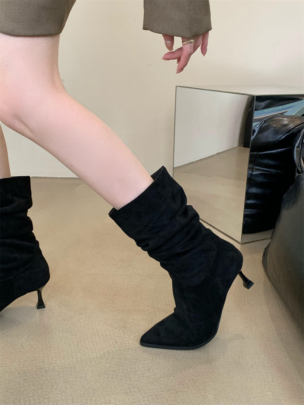 Make A Statement Stiletto Booties Newgew