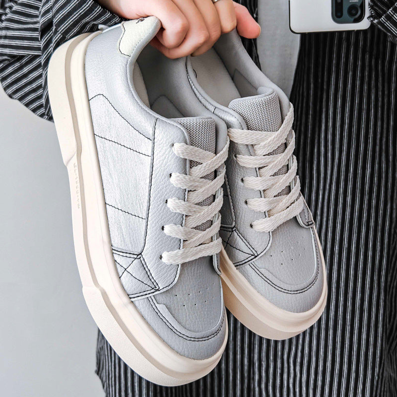 Men Minimalist Fashion Lace-up Flat Casual Shoes Newgew Shoes