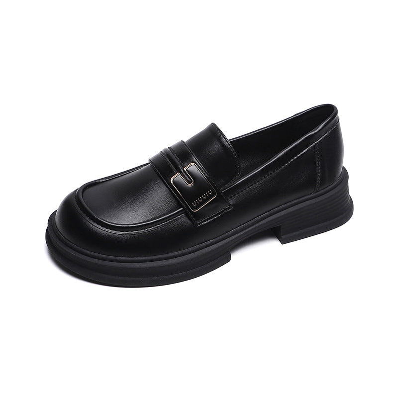 Women Minimalist Fashion Leather Casual Loafers Newgew Shoes