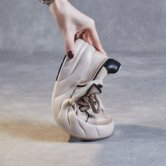 Women Minimalist Handmade Leather Casual Shoes Newgew Shoes