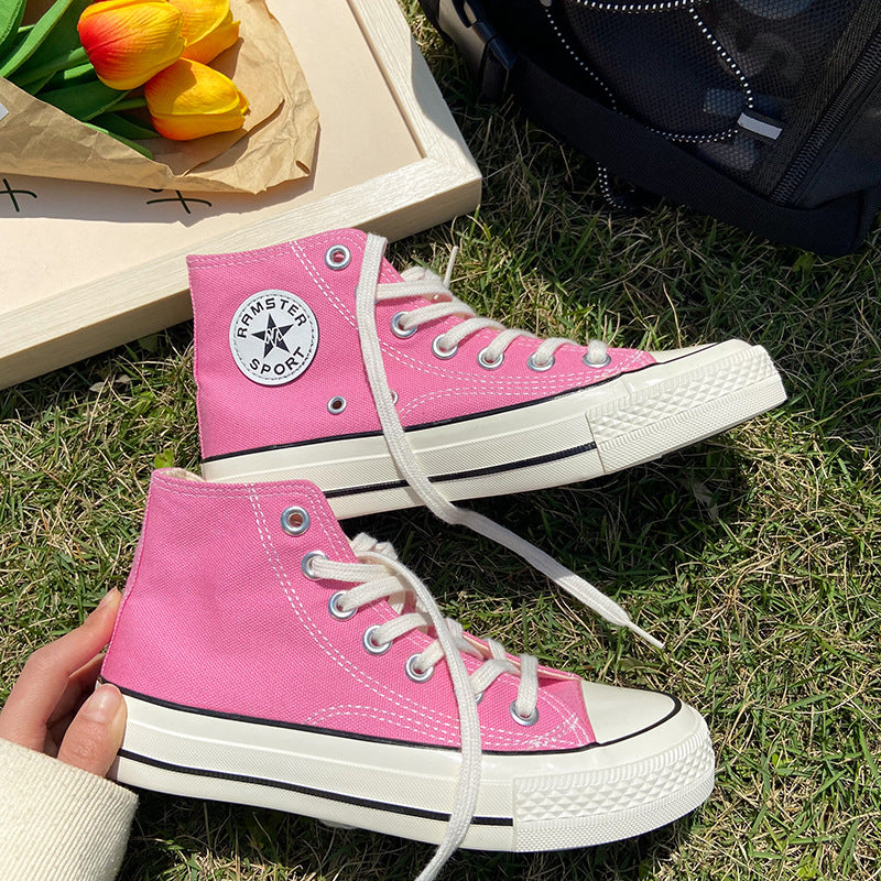 Stylish Women's Female Korean Style Versatile Canvas Shoes Newgew