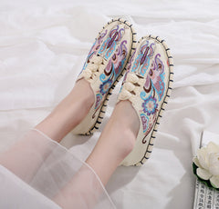 Women's Ethnic Style Old Beijing Cloth Strong Canvas Shoes Newgew