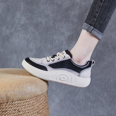 Women Handmade Fashion Leather Casual Shoes Newgew Shoes