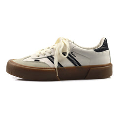 Women's Street Shooting Retro Summer White Canvas Shoes Newgew