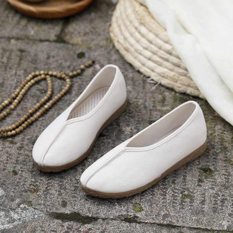 Cool Beijing Cloth Pumps Cotton Round Canvas Shoes Newgew