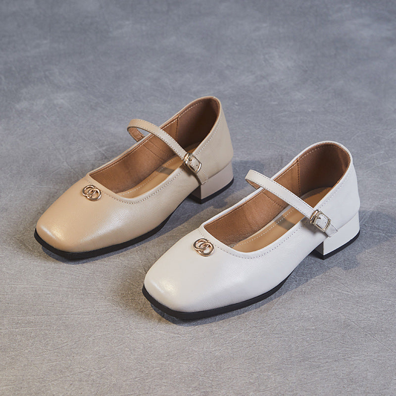 Women Handmade Leather Minimalist Casual Shoes Newgew Shoes