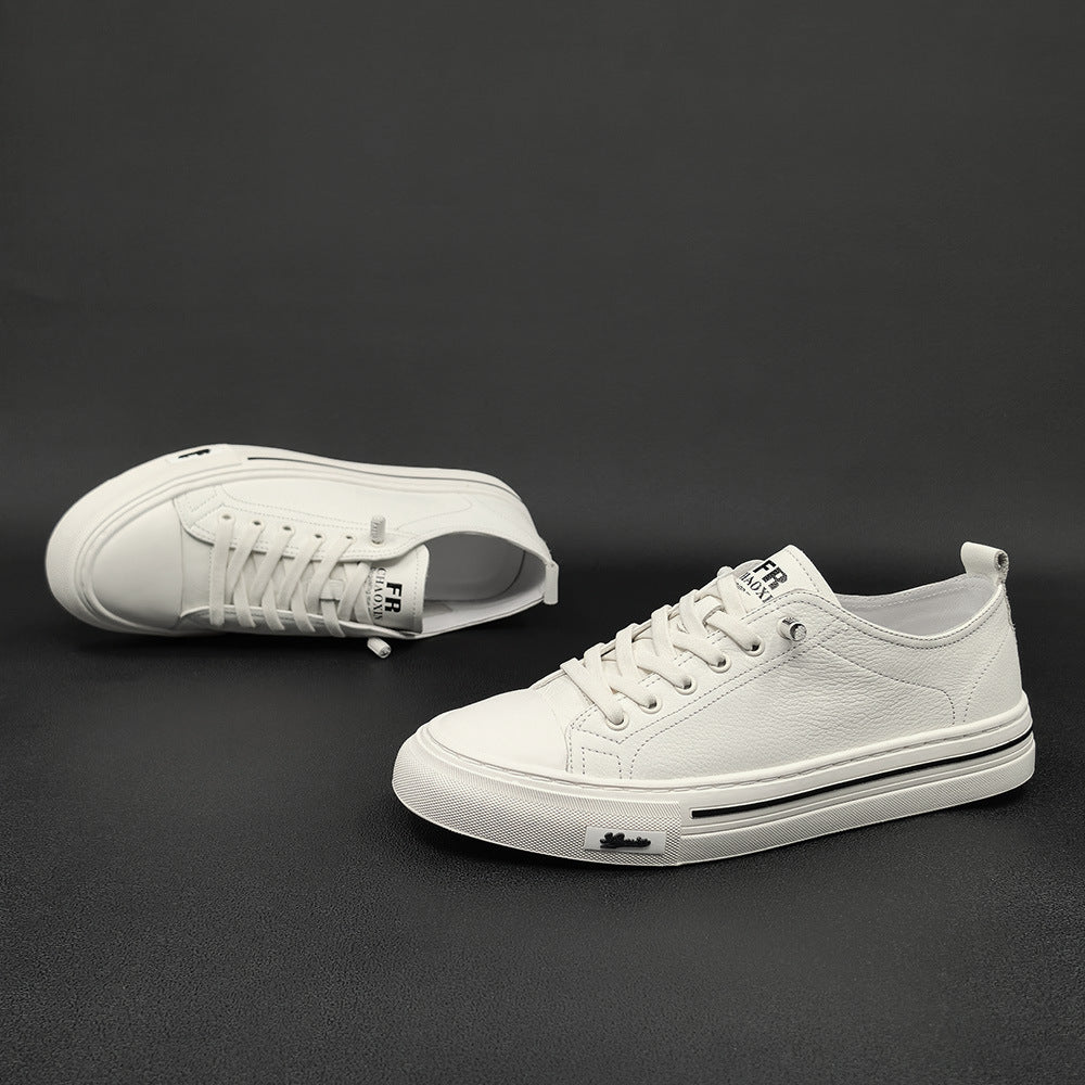 Men Casual Minimalist Leather Slip-on Flat Shoes Newgew Shoes