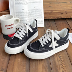 Stylish Casual Glamorous Women's Design Flat Canvas Shoes Newgew