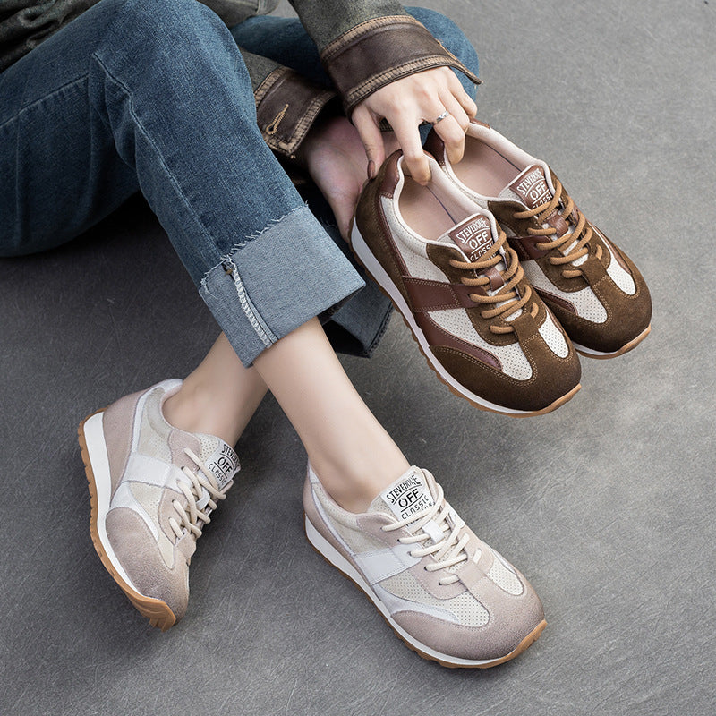 Women Fashion Breathable Leather Casual Shoes Newgew Shoes