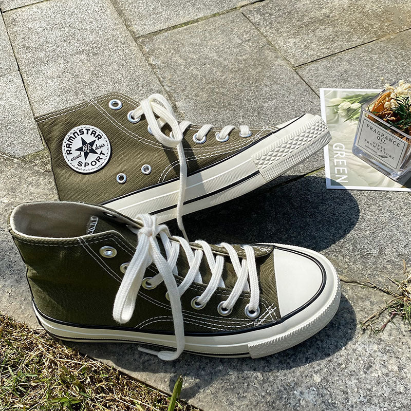 Stylish Women's Female Korean Style Versatile Canvas Shoes Newgew