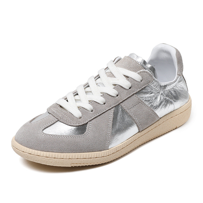 Women Fashion Soft Leather Casual Sneakers Newgew Shoes