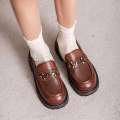 Women Minimalist Casual Soft Leather JK Loafers Newgew Shoes