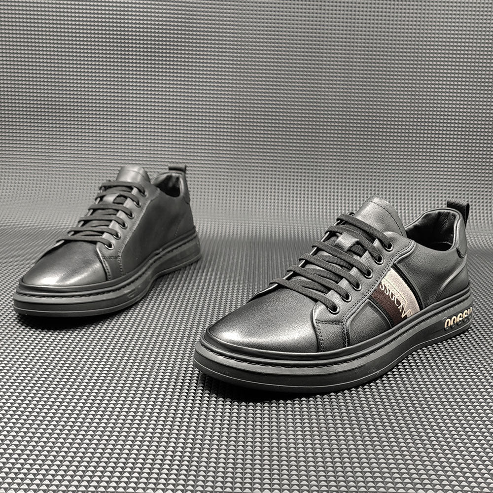 Men Fashion Leather Flat Slip-on Casual Shoes Newgew Shoes