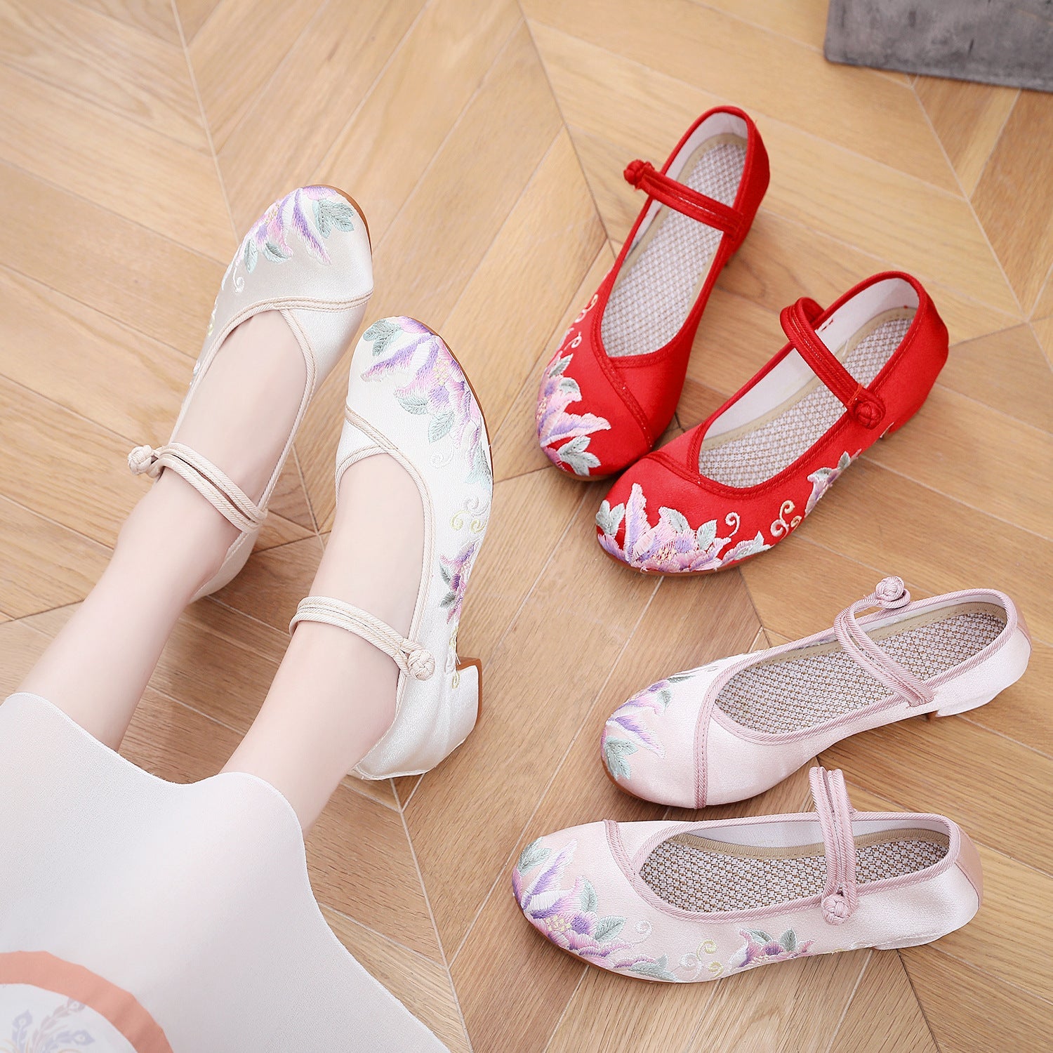 Square With Cheongsam For Han Chinese Clothing Heels Newgew