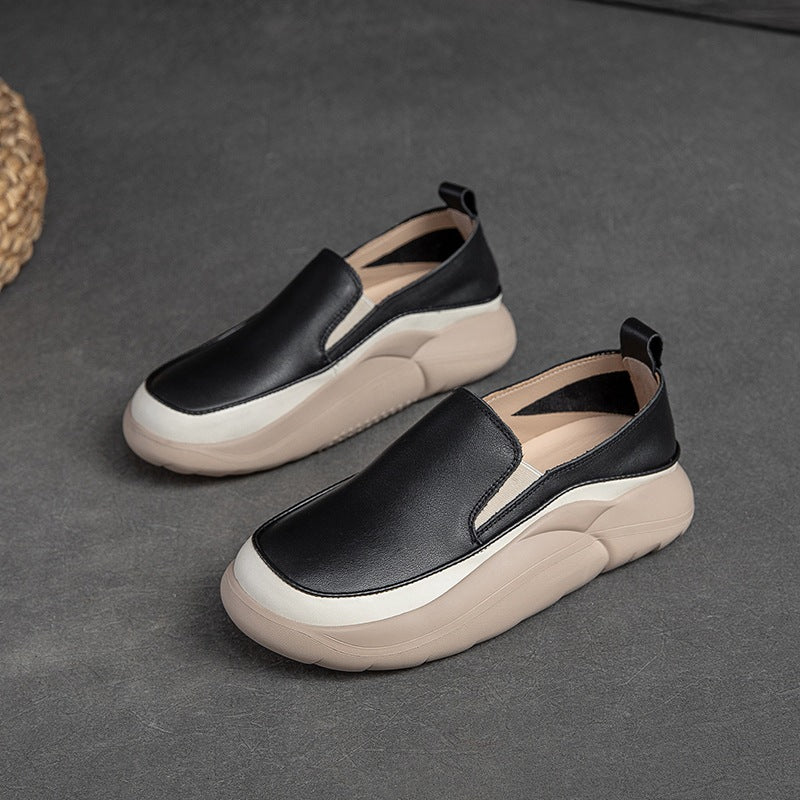 Women Minimalist Soft Leather Casual Shoes Newgew Shoes