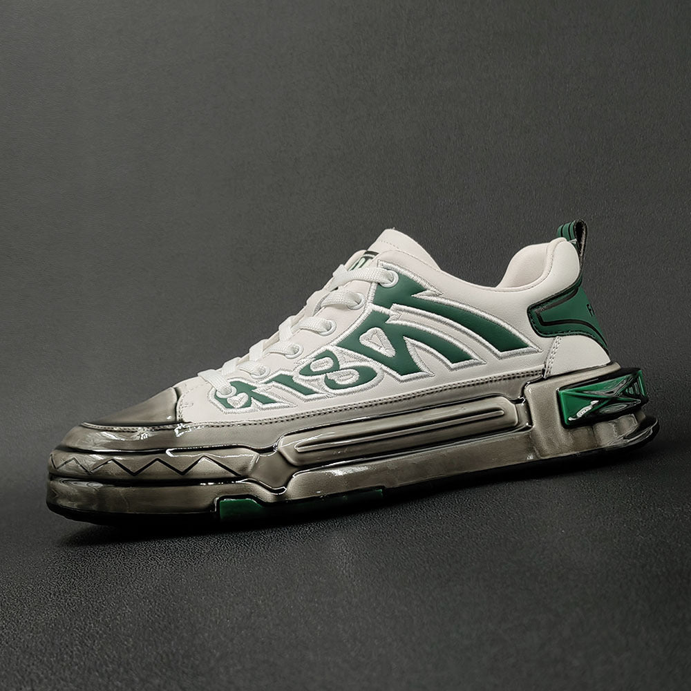 Men Stylish Fashion Leather Thick Soled Casual Shoes Newgew Shoes