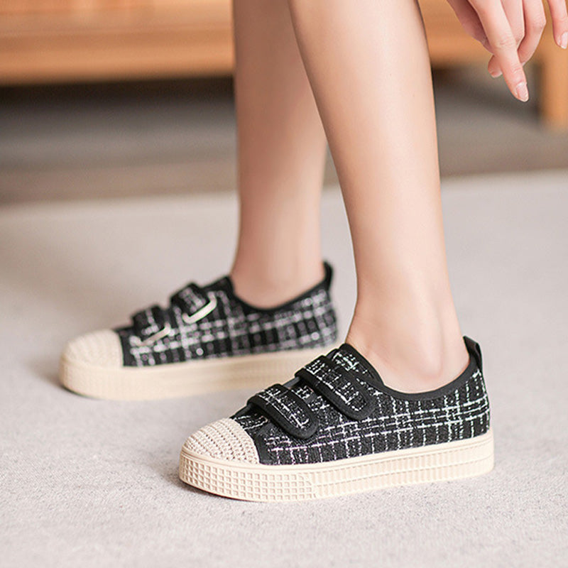 Women Minimalist Soft Canvas Flat Casual Shoes Newgew Shoes